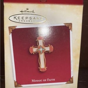 MOSAIC OF FAITH CROSS HALLMARK KEEPSAKE CHRISTMAS HOLIDAY‎ ORNAMENT NEW